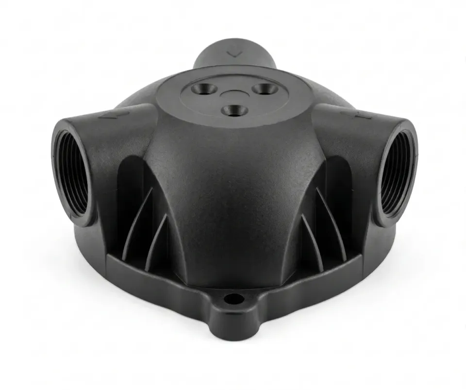 Representative image of a moulded RO filter housing head